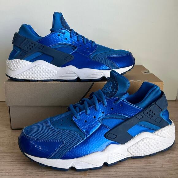 Nike Air Huarache ‘Metallic Blue/White’ Sneakers - W 12- M 10.5 main image 11